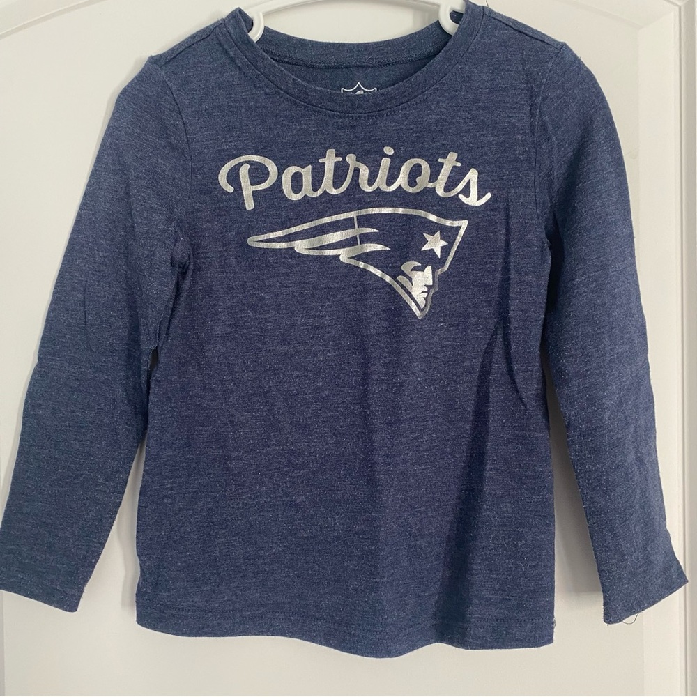 🟧$3 ADD-ON🟧 NFL • 3T Girl’s PATRIOTS Long-Sleeve Tee